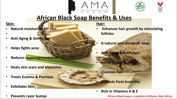 2-in-1 African Black Soap for Hair Shampoo & Body (3 Sizes)